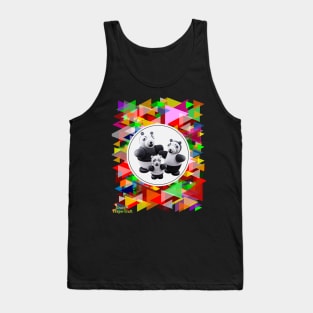 Funny Panda Family Tank Top